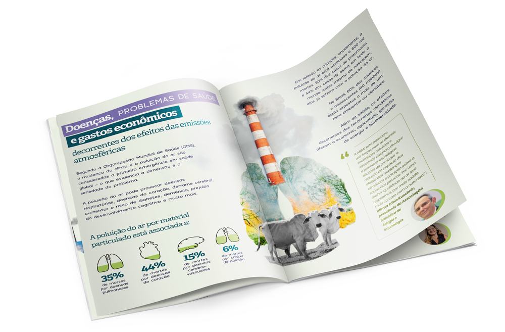 Agência+ | Cartilha "Como as mudanças climáticas impactam a nossa saúde" - Cliente: Médicos Pelo Ar Limpo