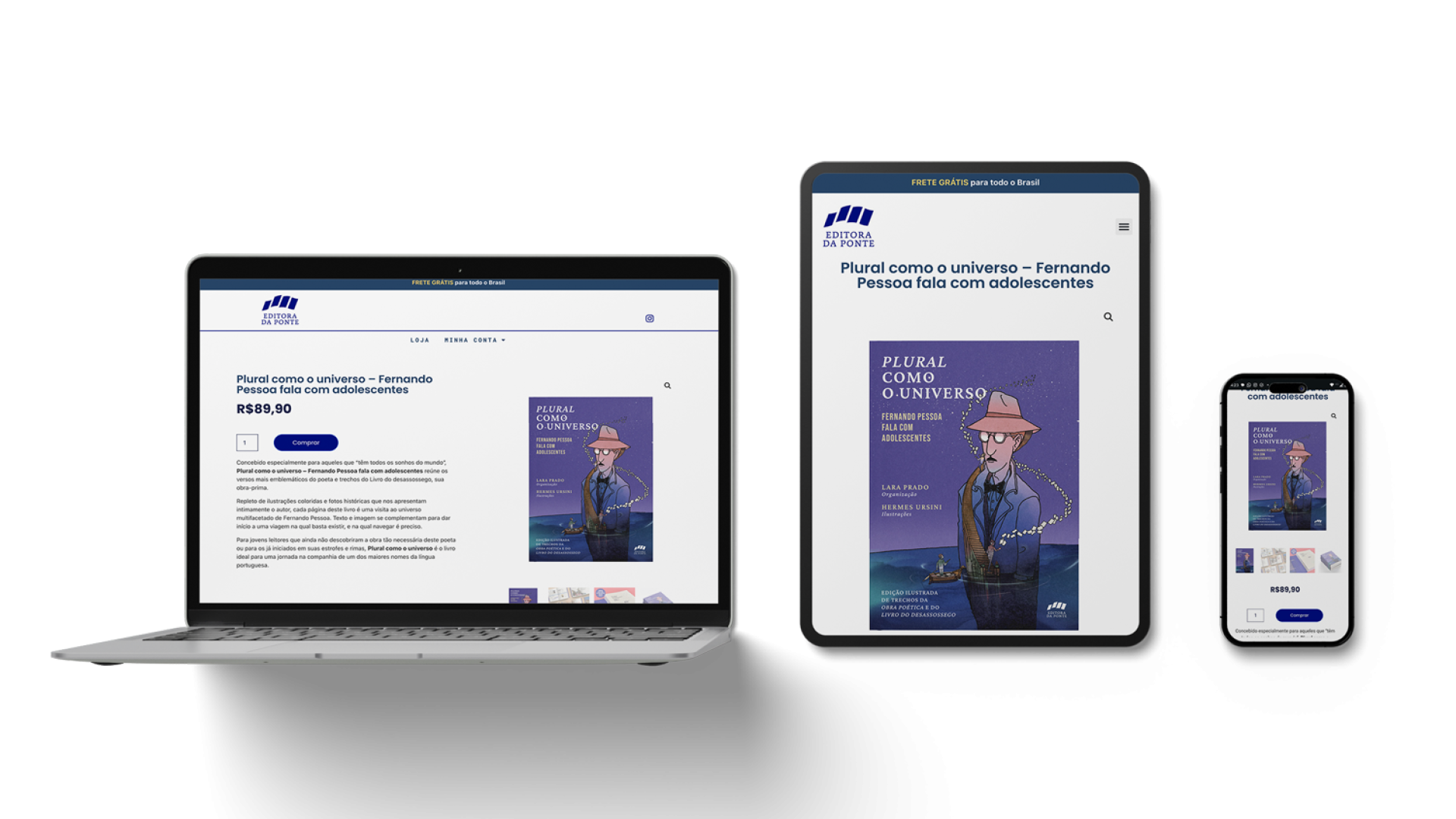 Agência+ | Cases | Desenvolvimento de ecommerce | Editora da Ponte