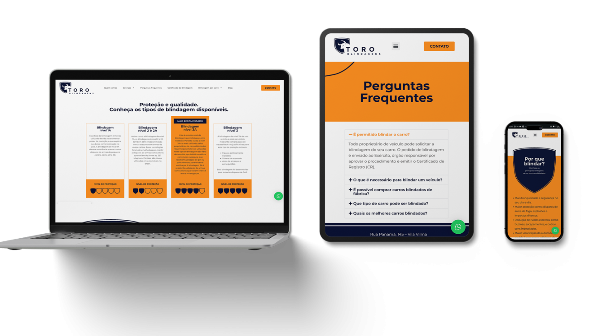Agência+ | Cases | Desenvolvimento de site | Toro Blindagens